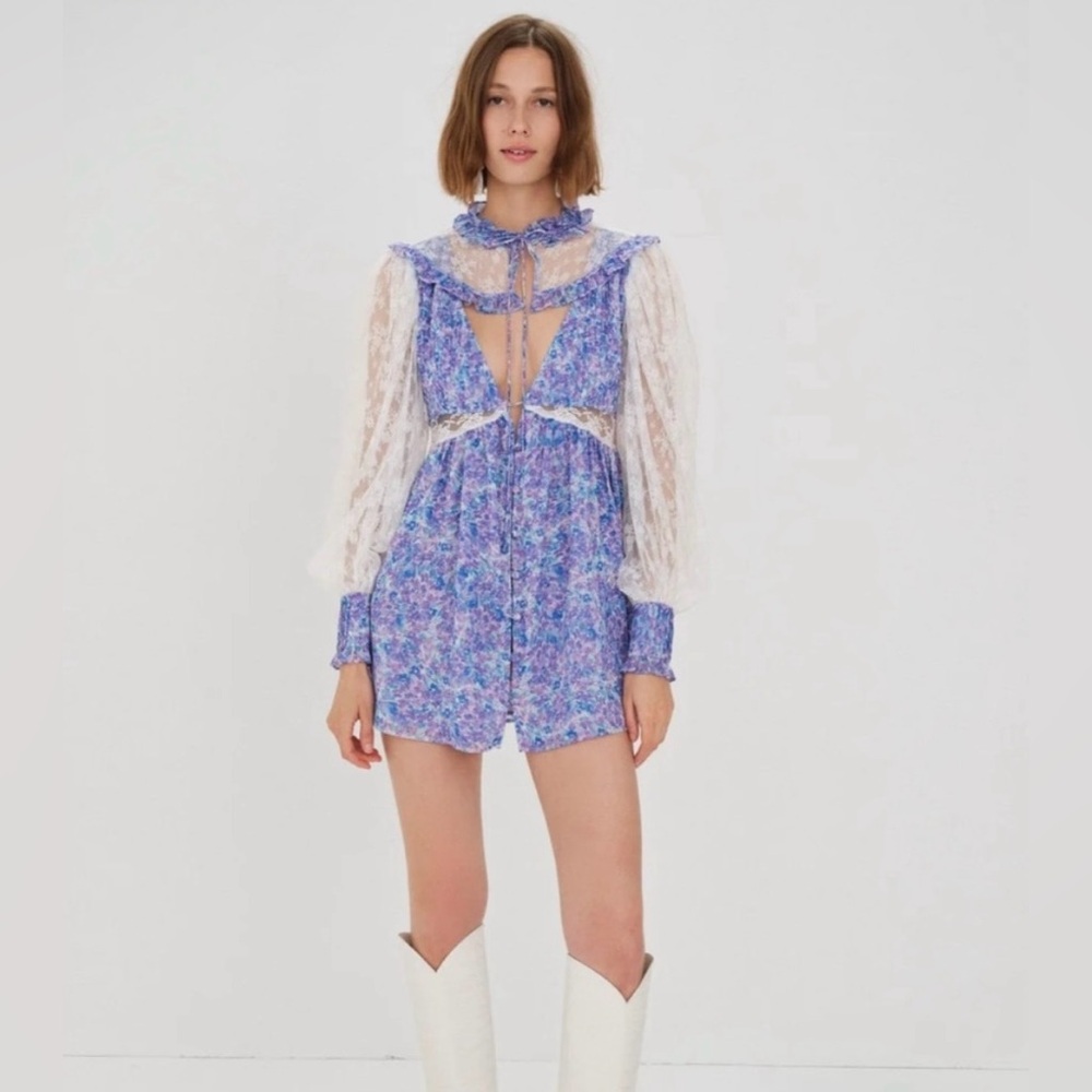 For Love & Lemons April Mini Dress, Size XS
